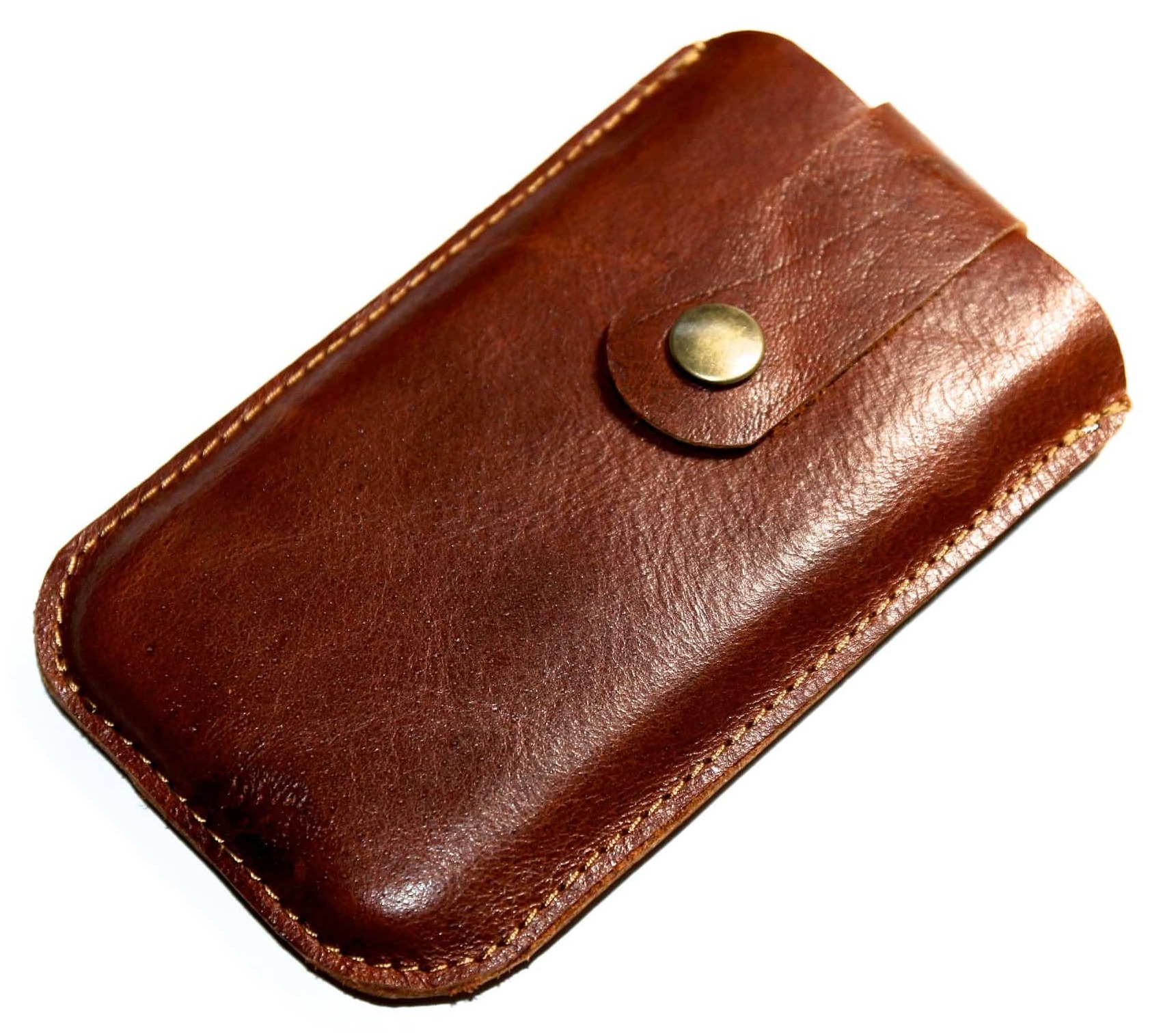 Henriette Claire Ledertaschen Handgefertigte Lederprodukte mit Stil Individuelle Anfertigung Handytasche Leder rotbraun mit leichter Struktur – elegant und passgenau, handgenäht von HenrietteClaire