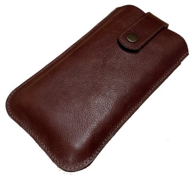 Handytasche B&uuml;ffelleder rotbraun &ndash; robust, handgen&auml;ht von HenrietteClaire
