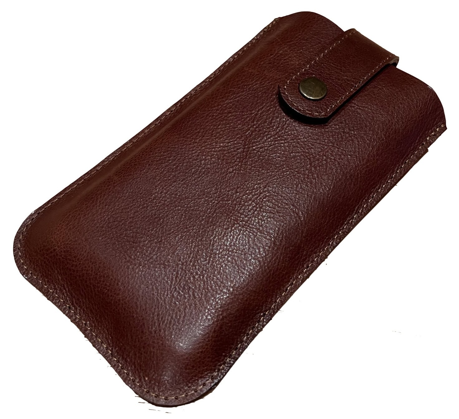 Henriette Claire Ledertaschen Handgefertigte Lederprodukte mit Stil Individuelle Anfertigung Handytasche Büffelleder rotbraun – robust, handgenäht von HenrietteClaire