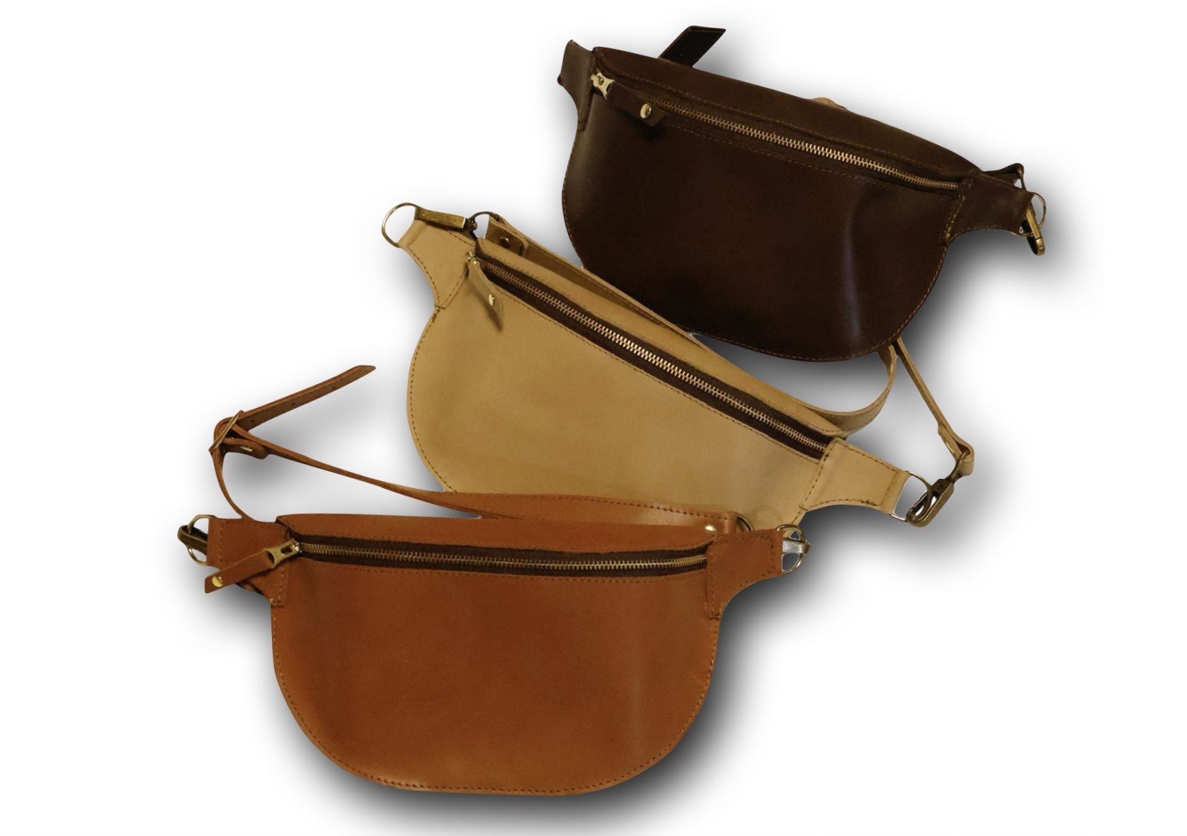 Henriette Claire Ledertaschen Handgefertigte Lederprodukte mit Stil Individuelle Anfertigung Handgefertigte Bauchtaschen mit verstellbarem Riemen aus Echtleder in verschiedenen Farbtönen von Henriette Claire